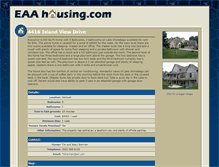 Tablet Screenshot of eaahousing.com